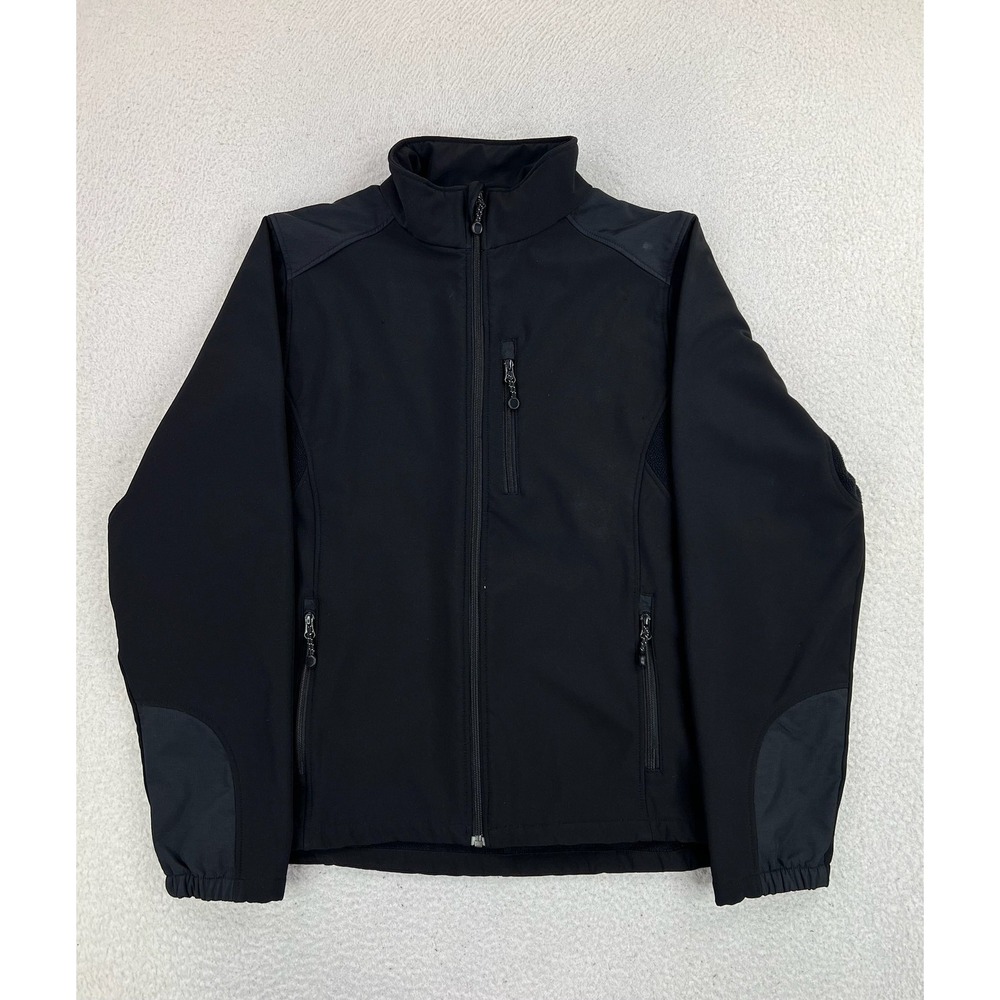Black Diamond Jacket Mens Large Black Softshell Full Zip Fleece Lined Outdoor